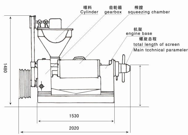 6yl-160型榨油機圖解